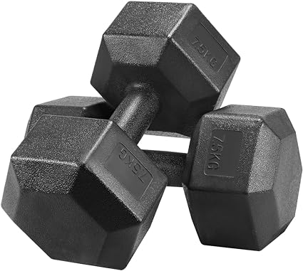 Mancuernas hexagonales Yaheetech. Mancuernas 10 kg, mancuernas 15 kg, mancuernas 20 kg. Mancuernas fitness. Mancuernas de PVC para entrenamiento fitness. Mancuernas de vinilo hexagonales para entrenamiento de musculación.